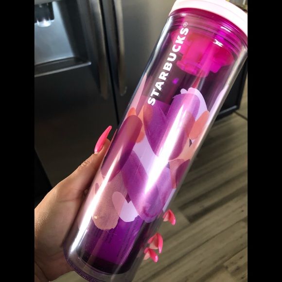 Starbucks Accessories - Starbucks Pink Heart tumbler